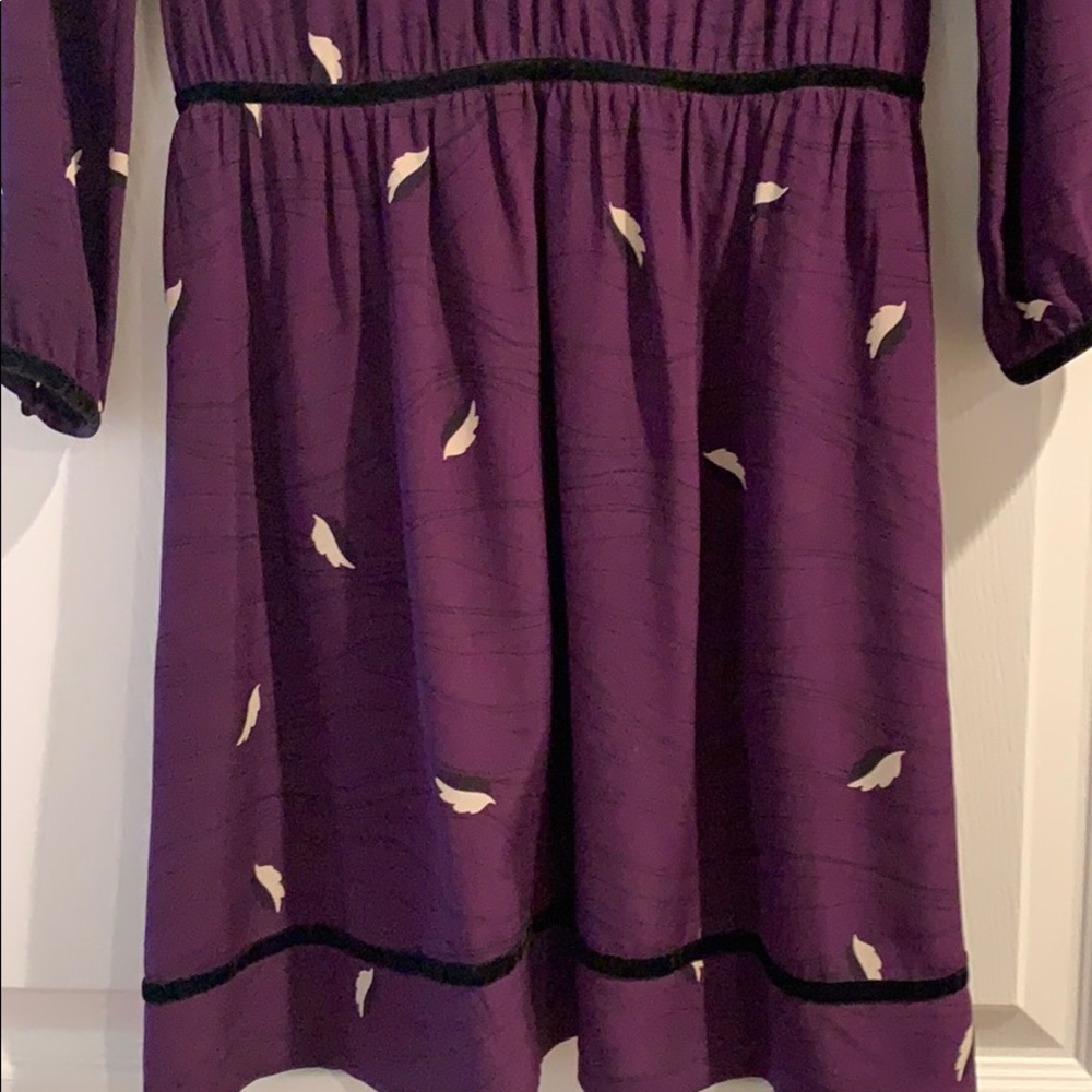 Juicy Couture 0 Feather plum dress - Picture 6 of 9